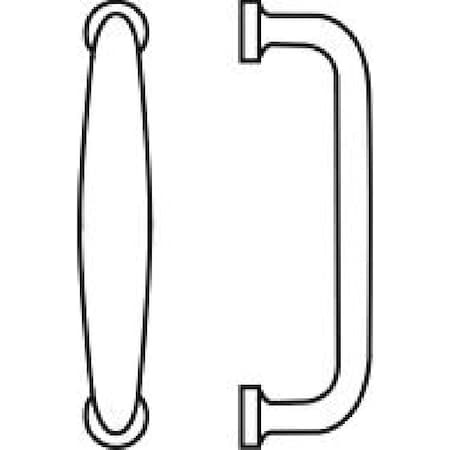 Rockwood RM55324 7-1/2" Center to Center Door Pull Satin Brass RM55324